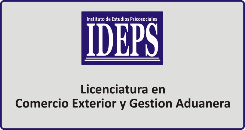 LICENCIATURA EN COMERCIO EXTERIOR Y GESTION ADUANERA, IDEPS ROSARIO, Cursos técnicos, carreras y profesorados a distancia
