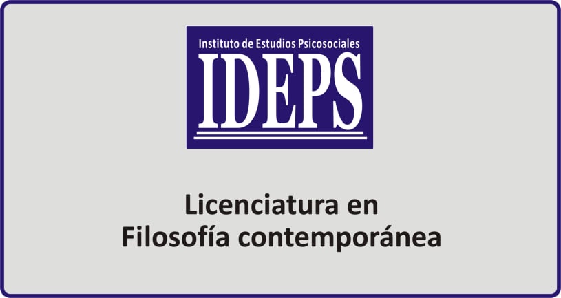 LICENCIATURA EN FILOSOFÍA CONTEMPORANEA, IDEPS ROSARIO, Cursos técnicos, carreras y profesorados a distancia