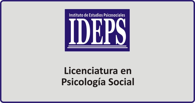 LICENCIATURA EN PSICOLOGIA SOCIAL, IDEPS, Cursos técnicos, carreras y profesorados a distancia